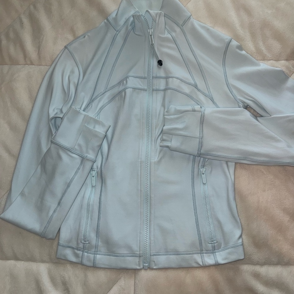 Lululemon baby blue cropped define jacket